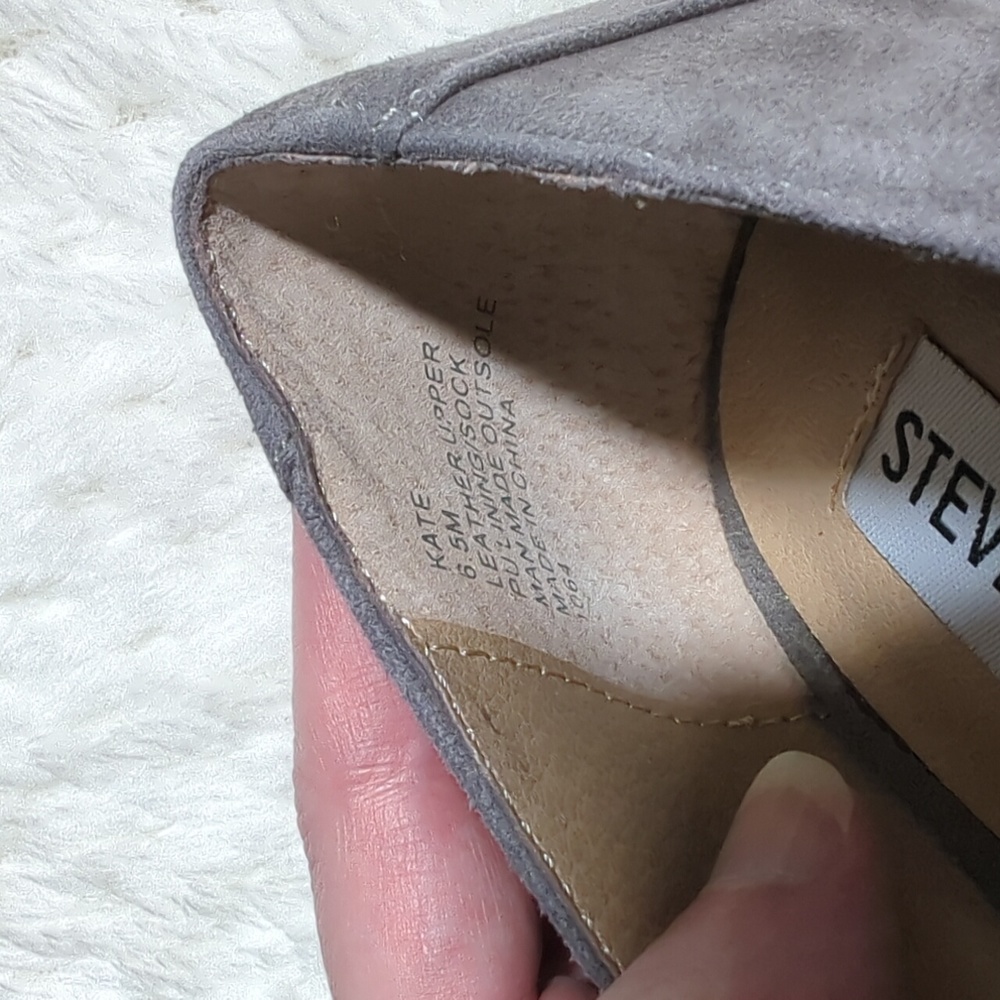 Steve Madden Gray Fringe Heels - Picture 7 of 8